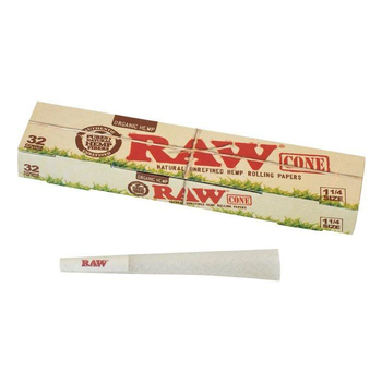 Конусы RAW Organic Pre-Rolled Cone 1 1/4 (32шт) - Бренд RAW - Магазин бонгов бонгшоп.рф