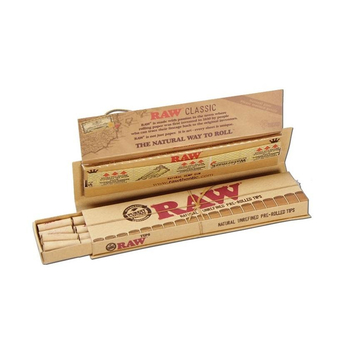 Бумажки Raw Connoisseur KS+ prerolled tips - Бренд RAW - Магазин бонгов бонгшоп.рф